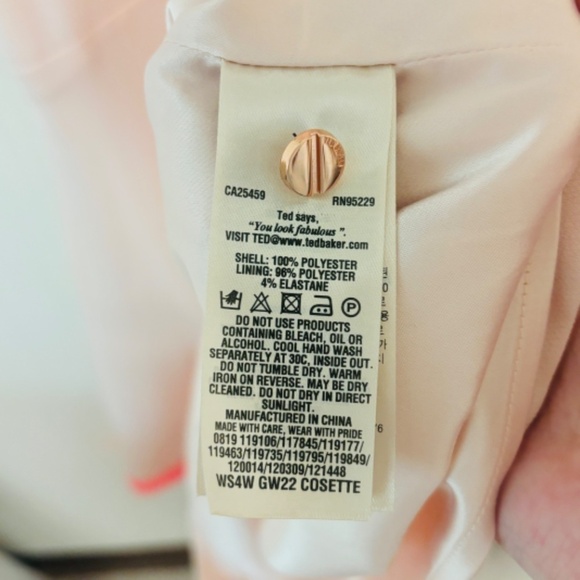 Ted Baker Pale Pink Cosette Dress SZ Small - Picture 12 of 13